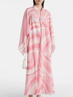 Emilio Pucci Iride cotton muslin print kaftan